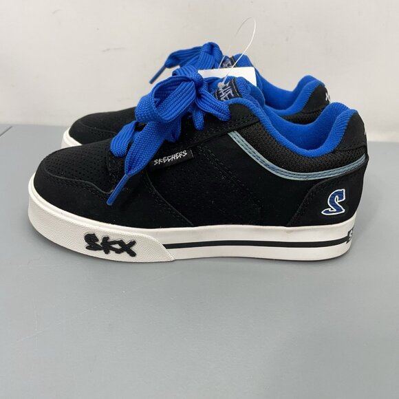 Skechers Vert II Skate Sneakers Shoes Athletic Blue Black Kids 12.5 - Picture 5 of 14